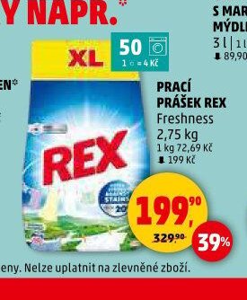PRACÍ PRÁŠEK REX