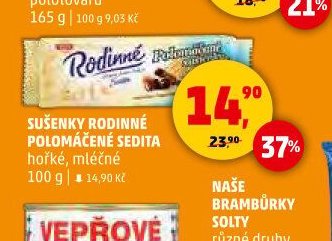 SUŠENKY RODINNÉ POLOMÁČENÉ SEDITA