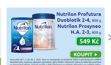 Nutrilon Profutura Duobiotik 2-4 a Prosyneo H.A. 2-3