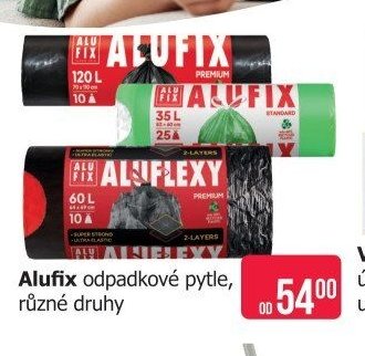 Alufix odpadkové pytle, různé druhy