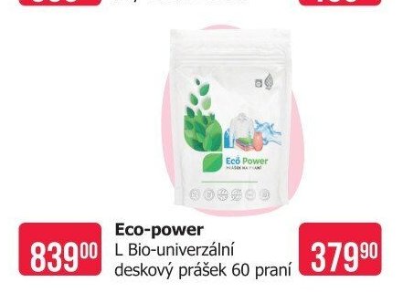 Eco-power L Bio-univerzální deskový prášek 60 praní
