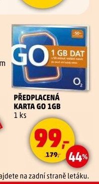 PŘEDPLACENÁ KARTA GO 1GB