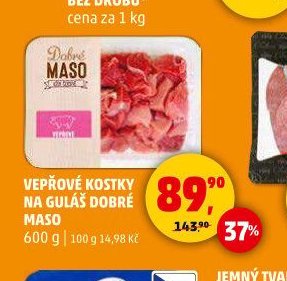 VEPŘOVÉ KOSTKY NA GULÁŠ DOBRÉ MASO
