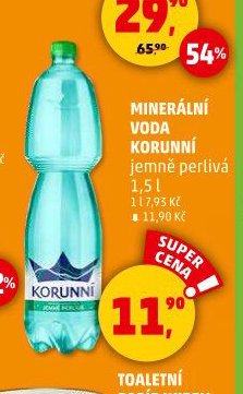 MINERÁLNÍ VODA KORUNNÍ
