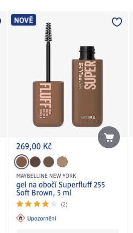MAYBELLINE NEW YORK gel na obočí Superfluff