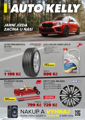aktuální leták Auto Kelly 4.3.2025-31.3.2025