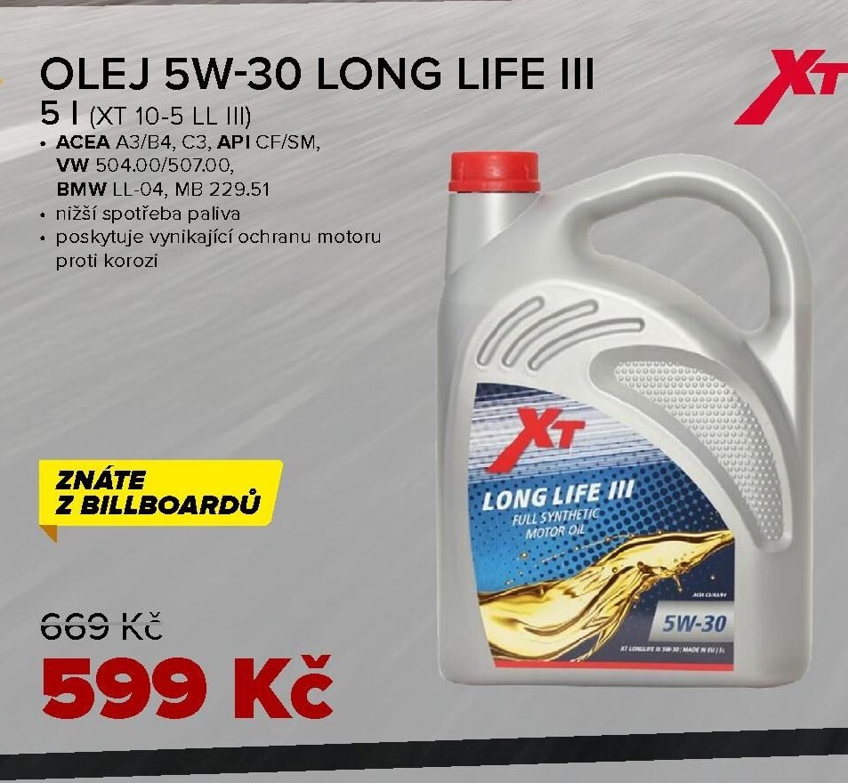 OLEJ 5W-30 LONG LIFE III 5 l