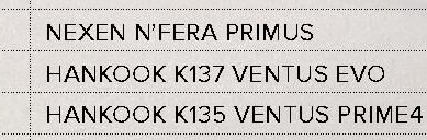 Hankook K137 Ventus Evo
