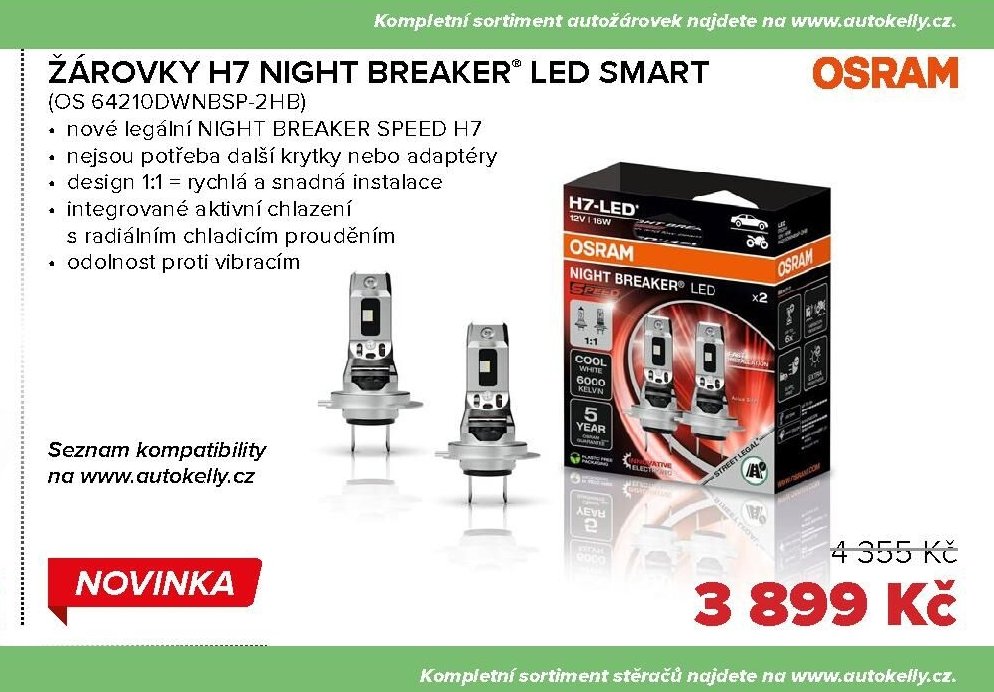 ŽÁROVKY H7 NIGHT BREAKER LED SMART
