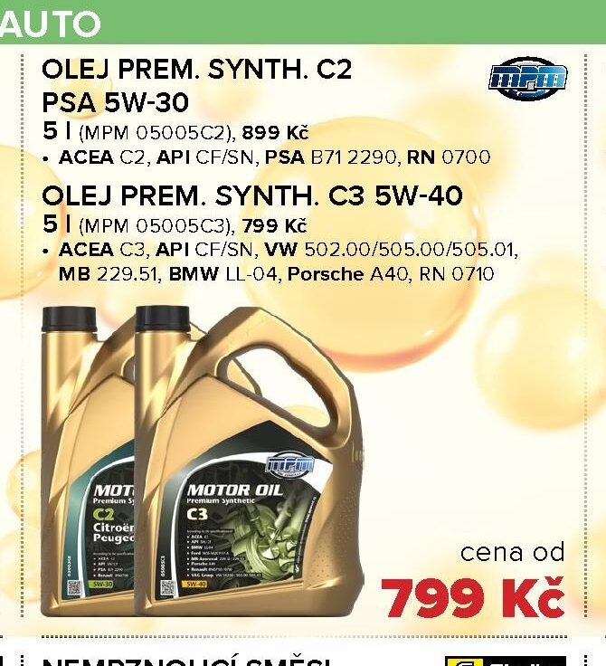 OLEJ PREM. SYNTH. C2 PSA 5W-30