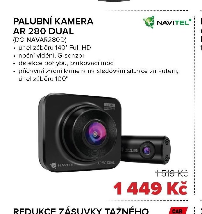 PALUBNÍ KAMERA AR 280 DUAL