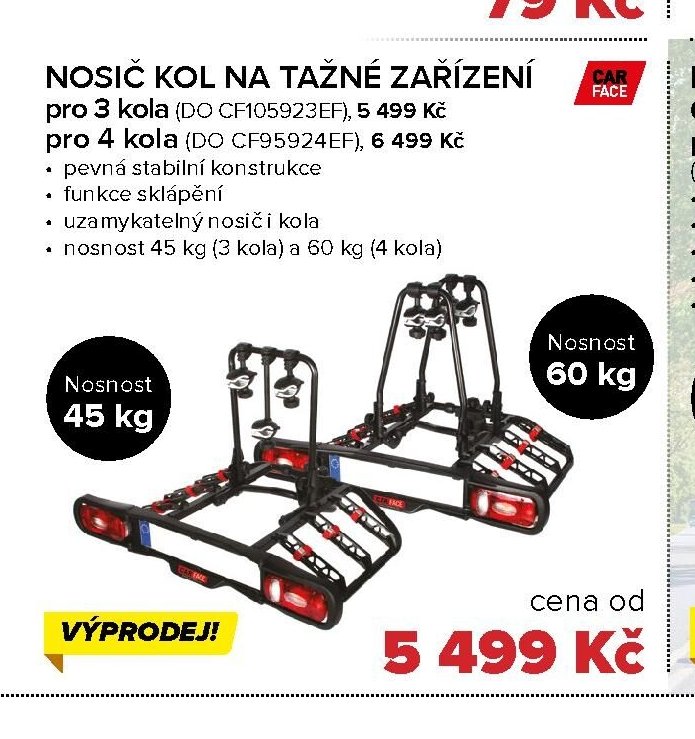 NOSIČ KOL NA TAŽNÉ ZAŘÍZENÍ