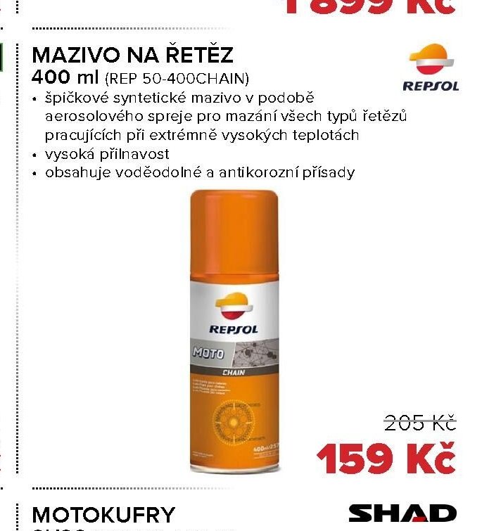 MAZIVO NA ŘETĚZ