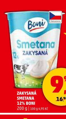 Zakysaná smetana 12 % Boni 200 g