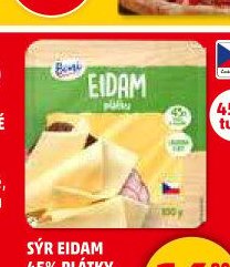 Sýr Eidam 45% plátky Boni 100 g