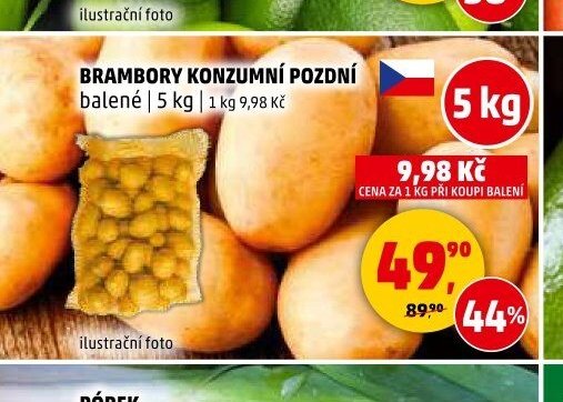 BRAMBORY KONZUMNÍ POZDNÍ