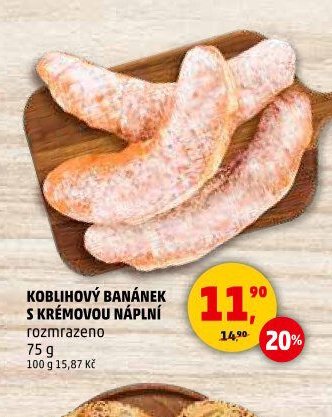 KOBLIHOVÝ BANÁNEK S KRÉMOVOU NÁPLNÍ