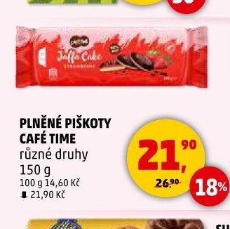 Plněné piškoty Café Time