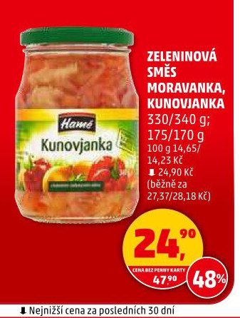 Zeleninová směs Moravanka, Kunovjanka