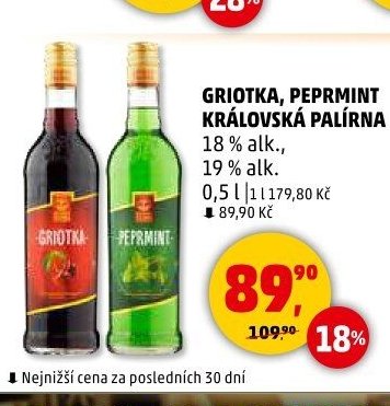 GRIOTKA, PEPRMINT KRÁLOVSKÁ PALÍRNA