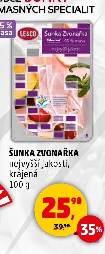 ŠUNKA ZVONAŘKA nejvyšší jakosti
