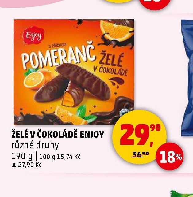 ŽELÉ V ČOKOLÁDĚ ENJOY různé druhy