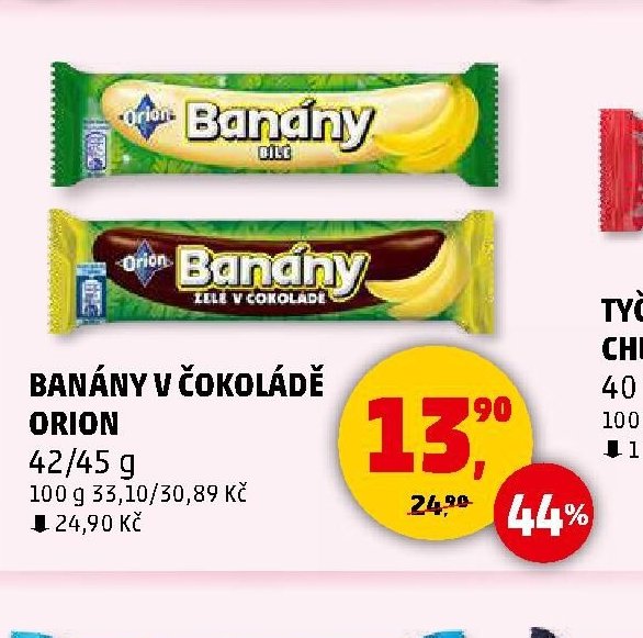 BANÁNY V ČOKOLÁDĚ ORION