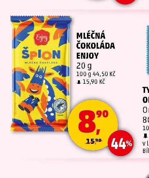 MLÉČNÁ ČOKOLÁDA ENJOY