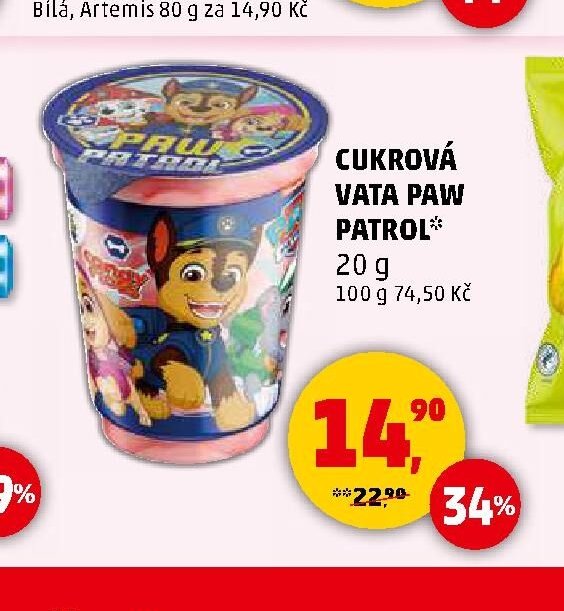 CUKROVÁ VATA PAW PATROL
