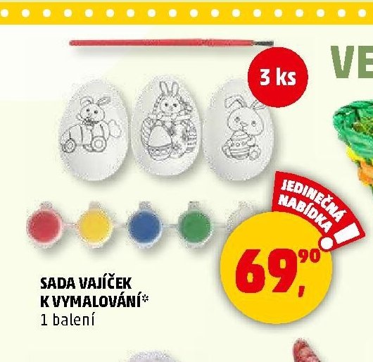 Sada vajíček k vymalování