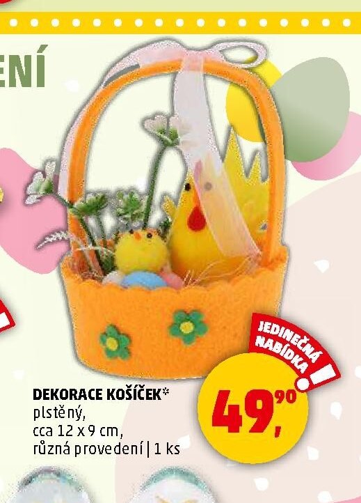 Dekorace košíček