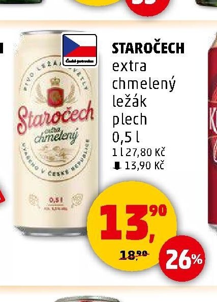 Staročech extra chmelený ležák