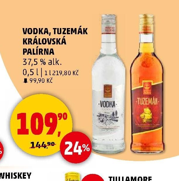 VODKA, TUZEMÁK KRÁLOVSKÁ PALÍRNA