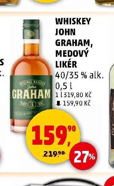 WHISKEY JOHN GRAHAM, MEDOVÝ LIKÉR