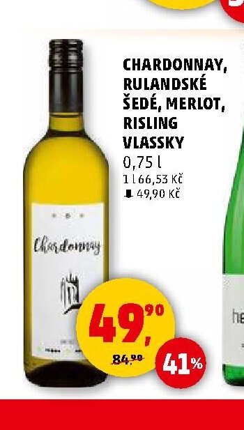 CHARDONNAY, RULANDSKÉ ŠEDÉ, MERLOT, RISLING VLASSKY