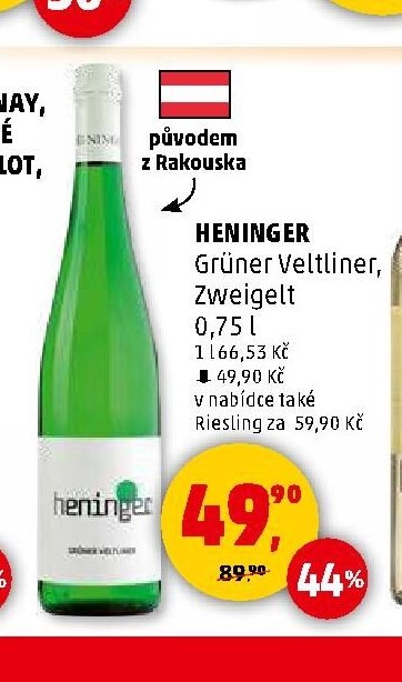 HENINGER Grüner Veltliner, Zweigelt