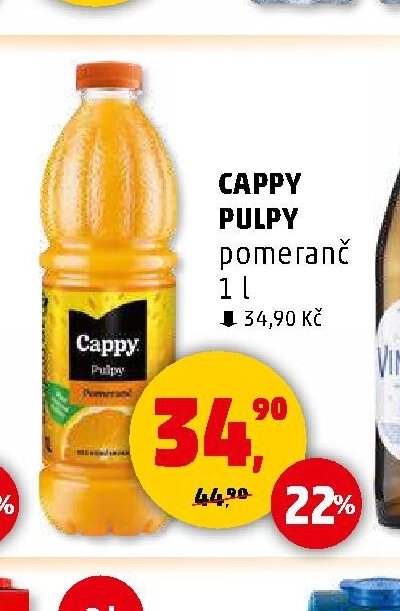 CAPPY PULPY pomeranč 1 l