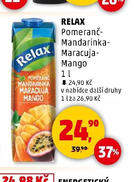 RELAX Pomeranč-Mandarinka-Maracuja-Mango 1 l