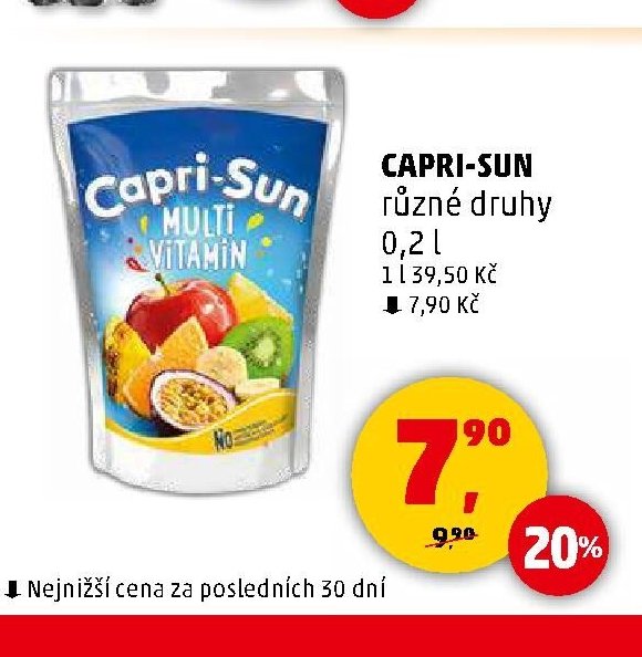 CAPRI-SUN různé druhy 0,2 l
