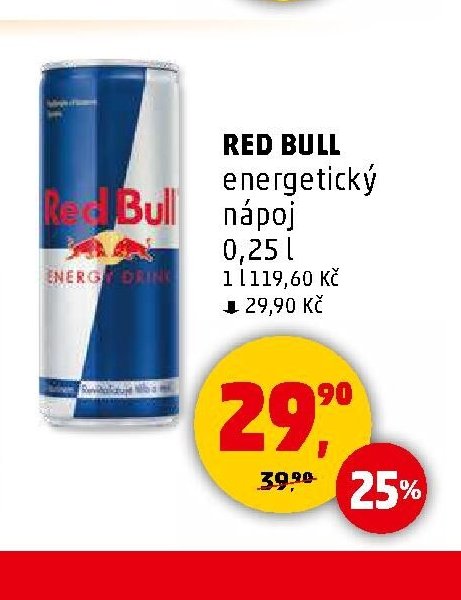 RED BULL energetický nápoj 0,25 l