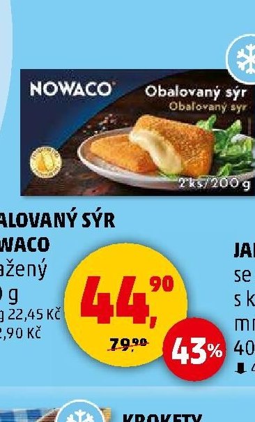 Obalovaný sýr Nowaco