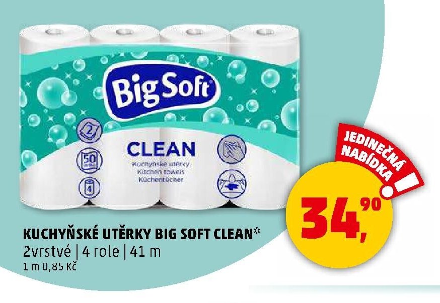 KUCHYŇSKÉ UTĚRKY BIG SOFT CLEAN*