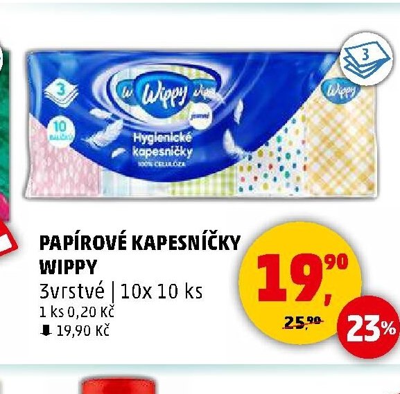 PAPÍROVÉ KAPESNÍČKY WIPPY