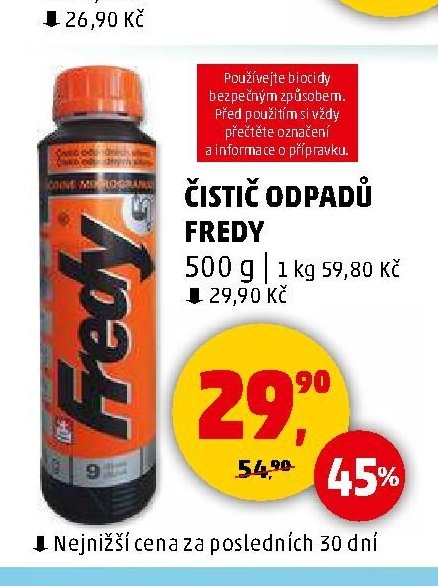 ČISTIČ ODPADŮ FREDY