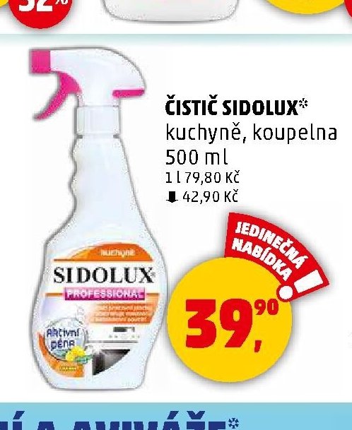 ČISTIČ SIDOLUX* kuchyně, koupelna