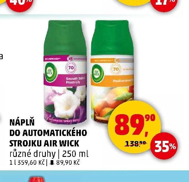 NÁPLŇ DO AUTOMATICKÉHO STROJKU AIR WICK
