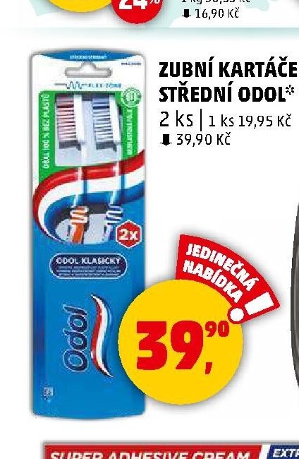 Zubní kartáček střední Odol