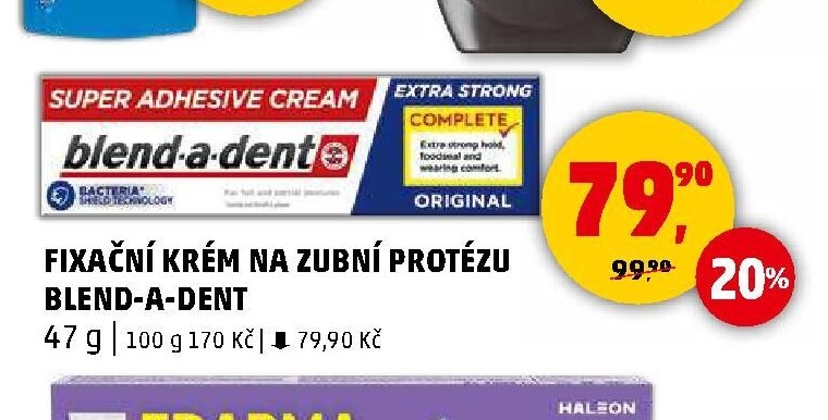 Fixační krém na zubní protézu Blend-a-dent