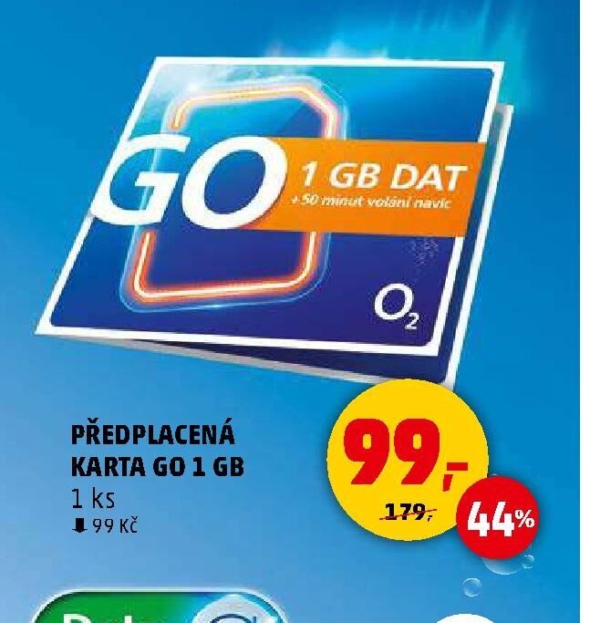 Předplacená karta GO 1 GB