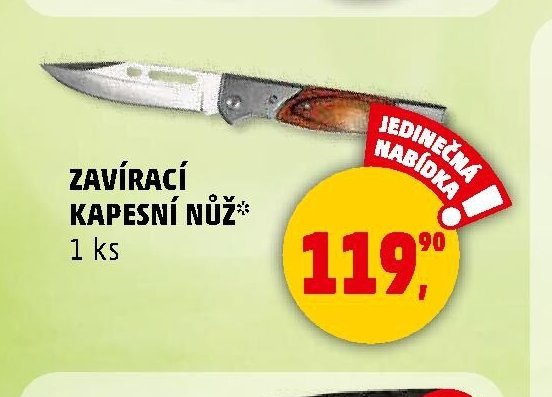 ZAVÍRACÍ KAPESNÍ NŮŽ